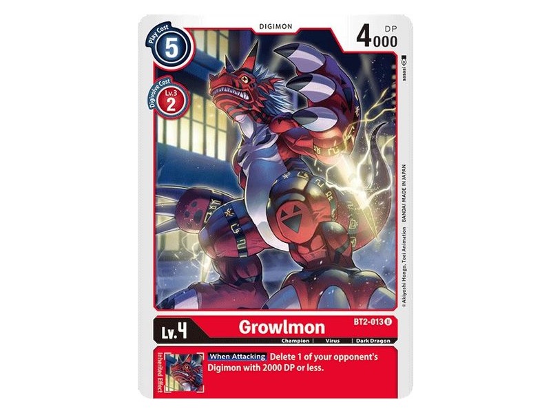 Growlmon Release Special Booster Smart Move Games