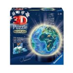 Ravensburger 3D Puzzle Ball – Earth in Night Design Night Light