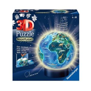 Ravensburger 3D Puzzle Ball - Earth in Night Design Night Light