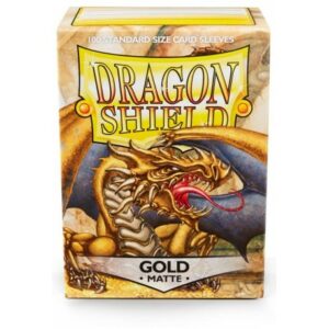 Dragon Shield Sleeves MATTE (100) Gold